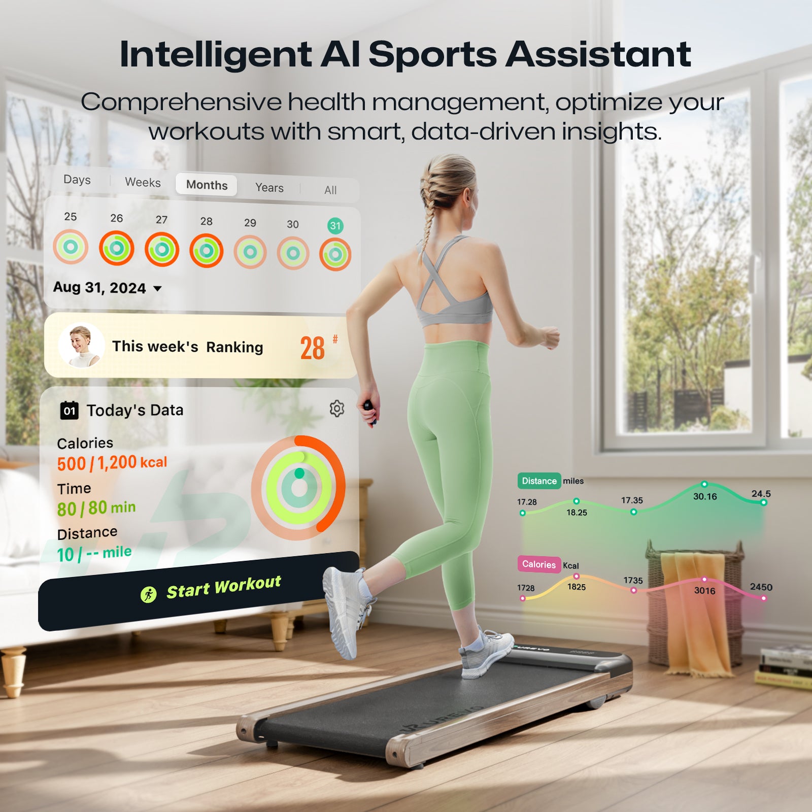 UREVO Spacewalk E4W walking treadmill