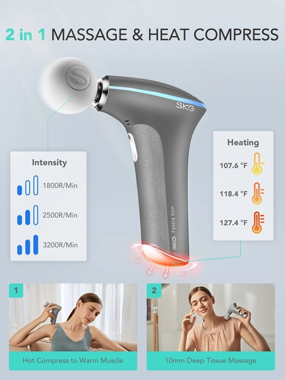 SKG-hierontapistooli F5 harmaa