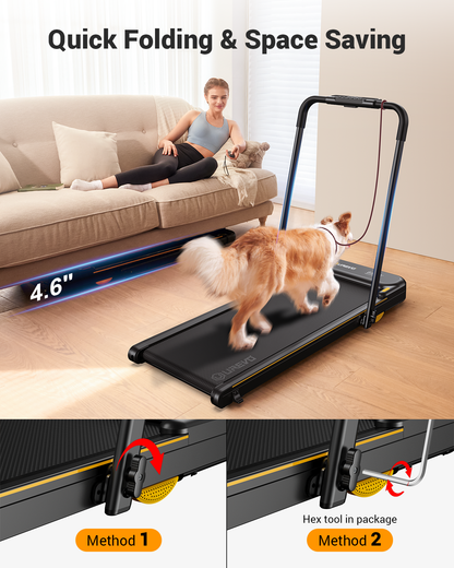 UREVO Strol 2E 2-IN-1 Walking&Running Treadmill
