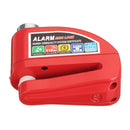 Motorcycle lock with alarm -Red